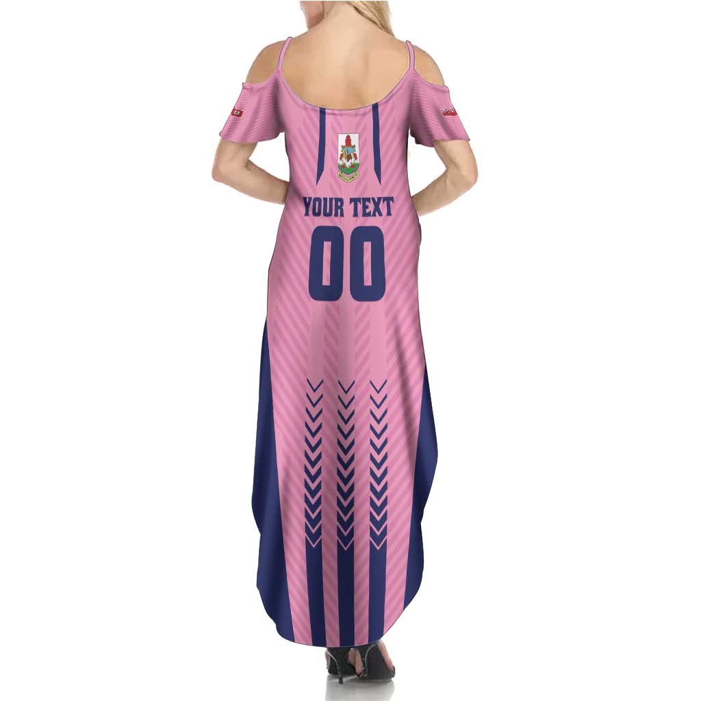 Custom Football Bermuda Summer Maxi Dress Gombey Warriors Go Champions - Wonder Print Shop