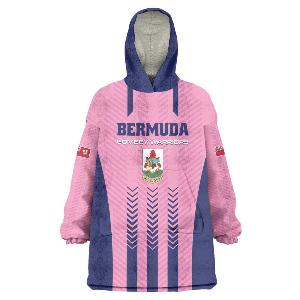 Custom Football Bermuda Wearable Blanket Hoodie Gombey Warriors Go Champions - Wonder Print Shop
