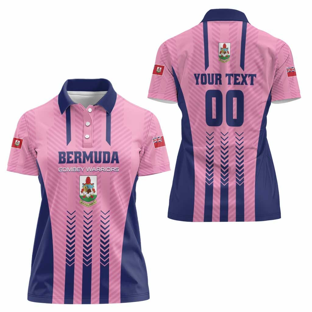 Custom Football Bermuda Women Polo Shirt Gombey Warriors Go Champions - Wonder Print Shop