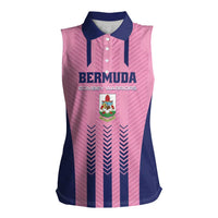 Custom Football Bermuda Women Sleeveless Polo Shirt Gombey Warriors Go Champions - Wonder Print Shop