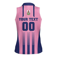 Custom Football Bermuda Women Sleeveless Polo Shirt Gombey Warriors Go Champions - Wonder Print Shop