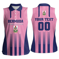 Custom Football Bermuda Women Sleeveless Polo Shirt Gombey Warriors Go Champions - Wonder Print Shop