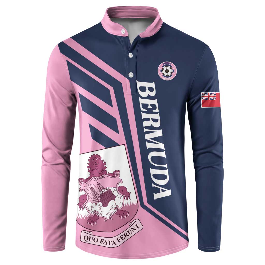 Custom Bermuda Football Button Sweatshirt Come On Gombey Warriors - Wonder Print Shop