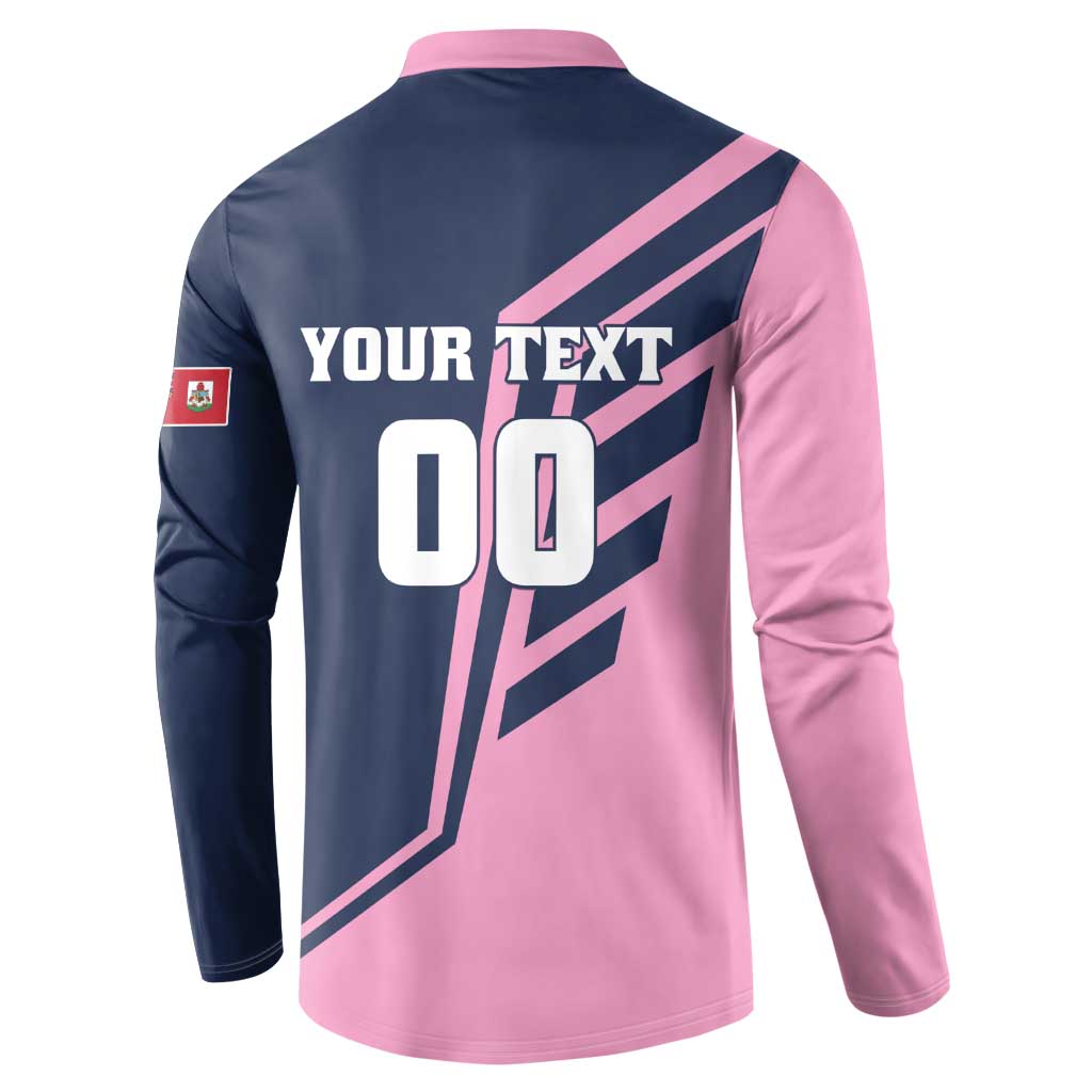 Custom Bermuda Football Button Sweatshirt Come On Gombey Warriors - Wonder Print Shop