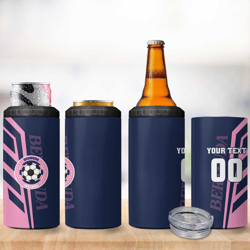 Custom Bermuda Football 4 in 1 Can Cooler Tumbler Come On Gombey Warriors - Wonder Print Shop