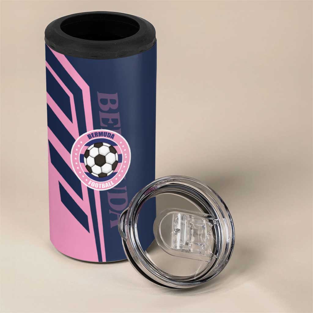 Custom Bermuda Football 4 in 1 Can Cooler Tumbler Come On Gombey Warriors - Wonder Print Shop