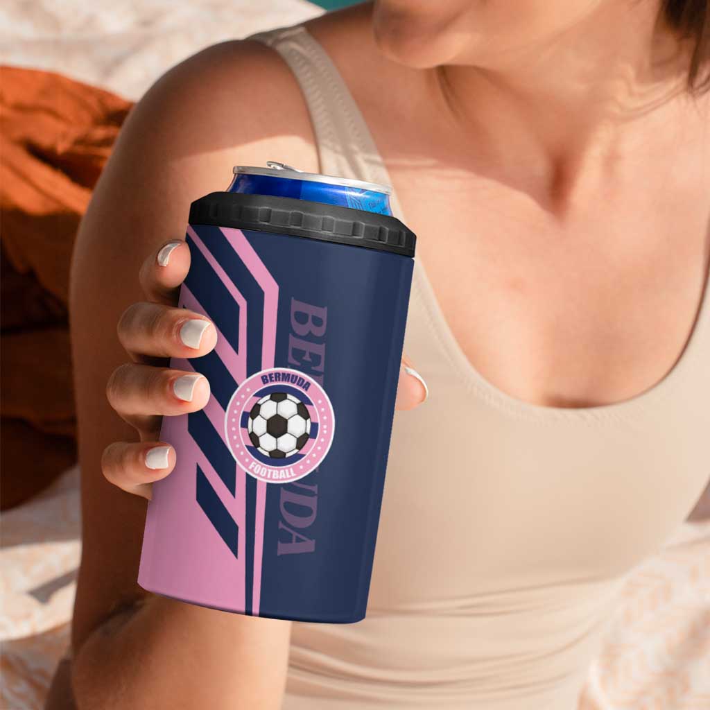 Custom Bermuda Football 4 in 1 Can Cooler Tumbler Come On Gombey Warriors - Wonder Print Shop