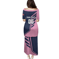 Custom Bermuda Football Family Matching Puletasi and Hawaiian Shirt Come On Gombey Warriors - Wonder Print Shop