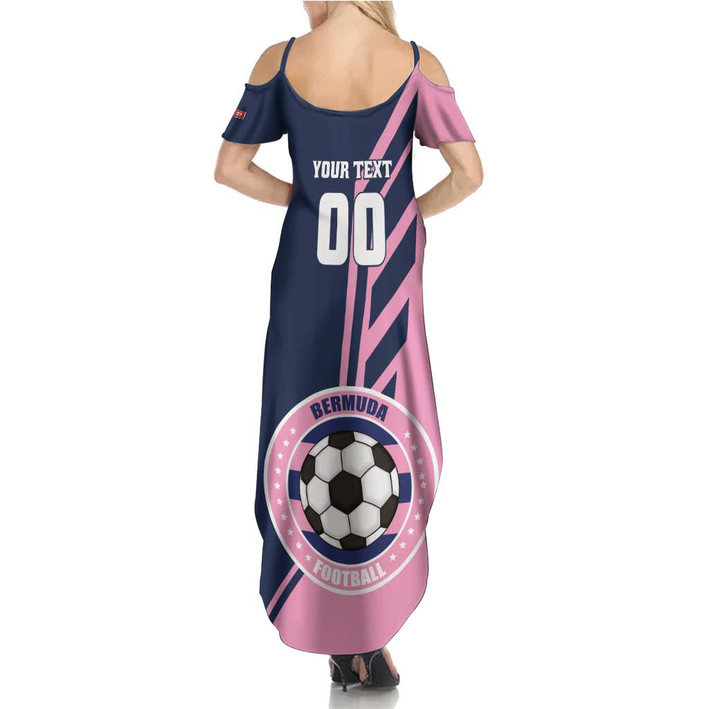 Custom Bermuda Football Family Matching Summer Maxi Dress and Hawaiian Shirt Come On Gombey Warriors - Wonder Print Shop