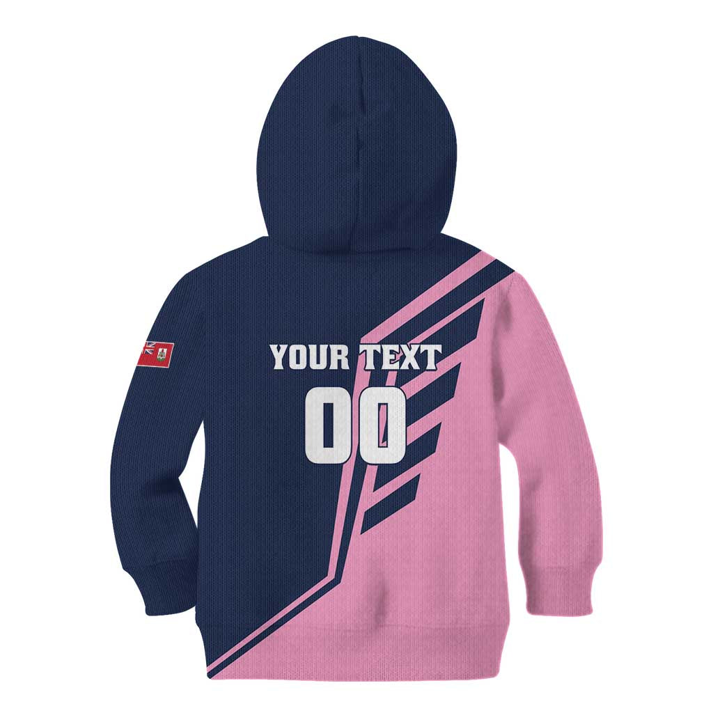 Custom Bermuda Football Kid Hoodie Come On Gombey Warriors - Wonder Print Shop