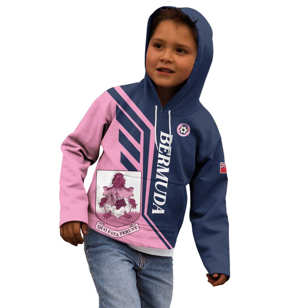 Custom Bermuda Football Kid Hoodie Come On Gombey Warriors - Wonder Print Shop