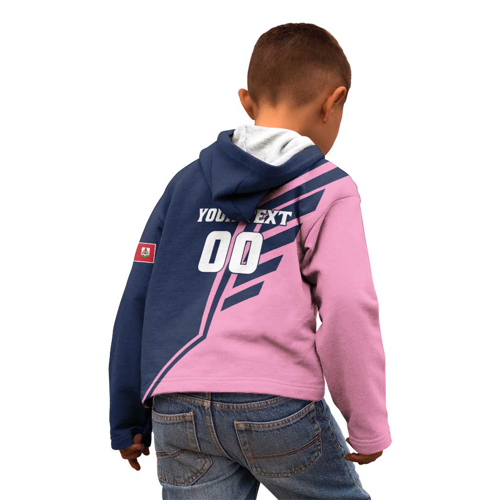 Custom Bermuda Football Kid Hoodie Come On Gombey Warriors - Wonder Print Shop