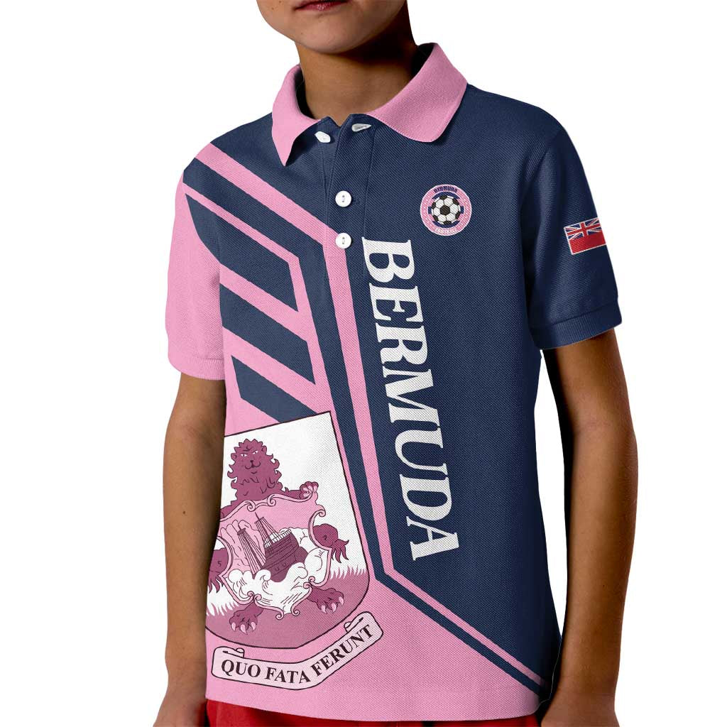 Custom Bermuda Football Kid Polo Shirt Come On Gombey Warriors - Wonder Print Shop