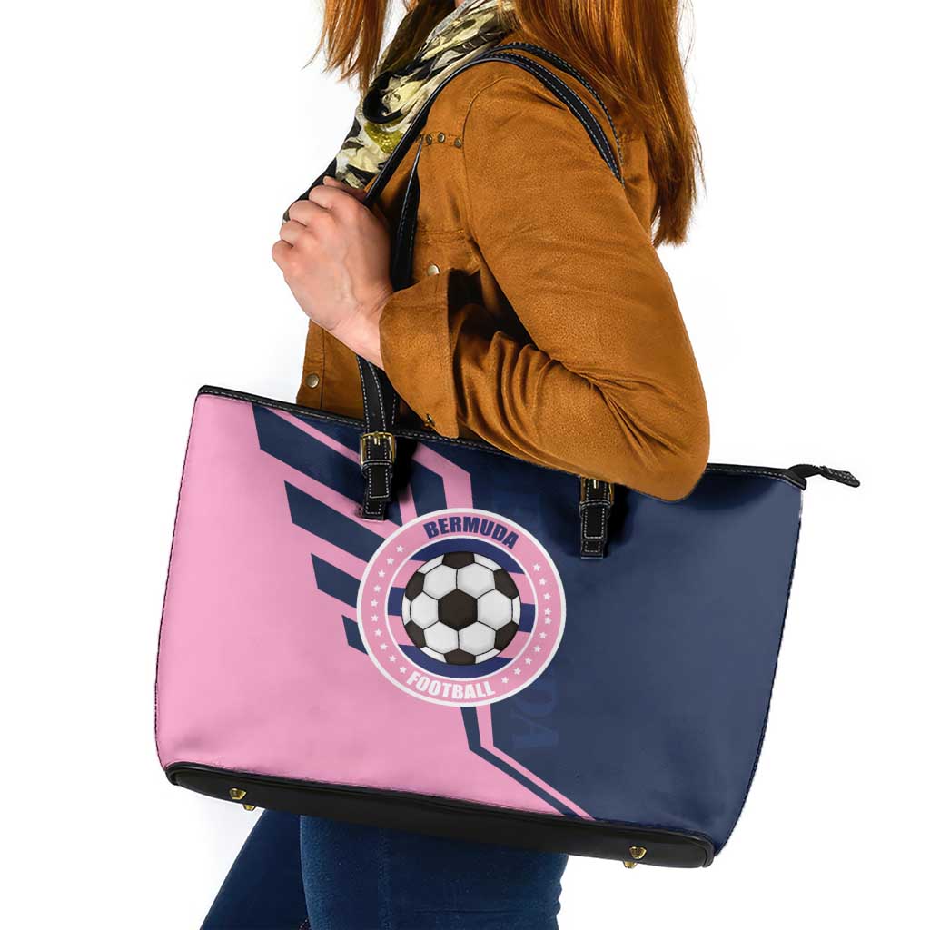 Bermuda Football Leather Tote Bag Come On Gombey Warriors - Wonder Print Shop