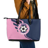Bermuda Football Leather Tote Bag Come On Gombey Warriors - Wonder Print Shop