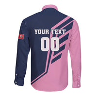 Custom Bermuda Football Long Sleeve Button Shirt Come On Gombey Warriors - Wonder Print Shop