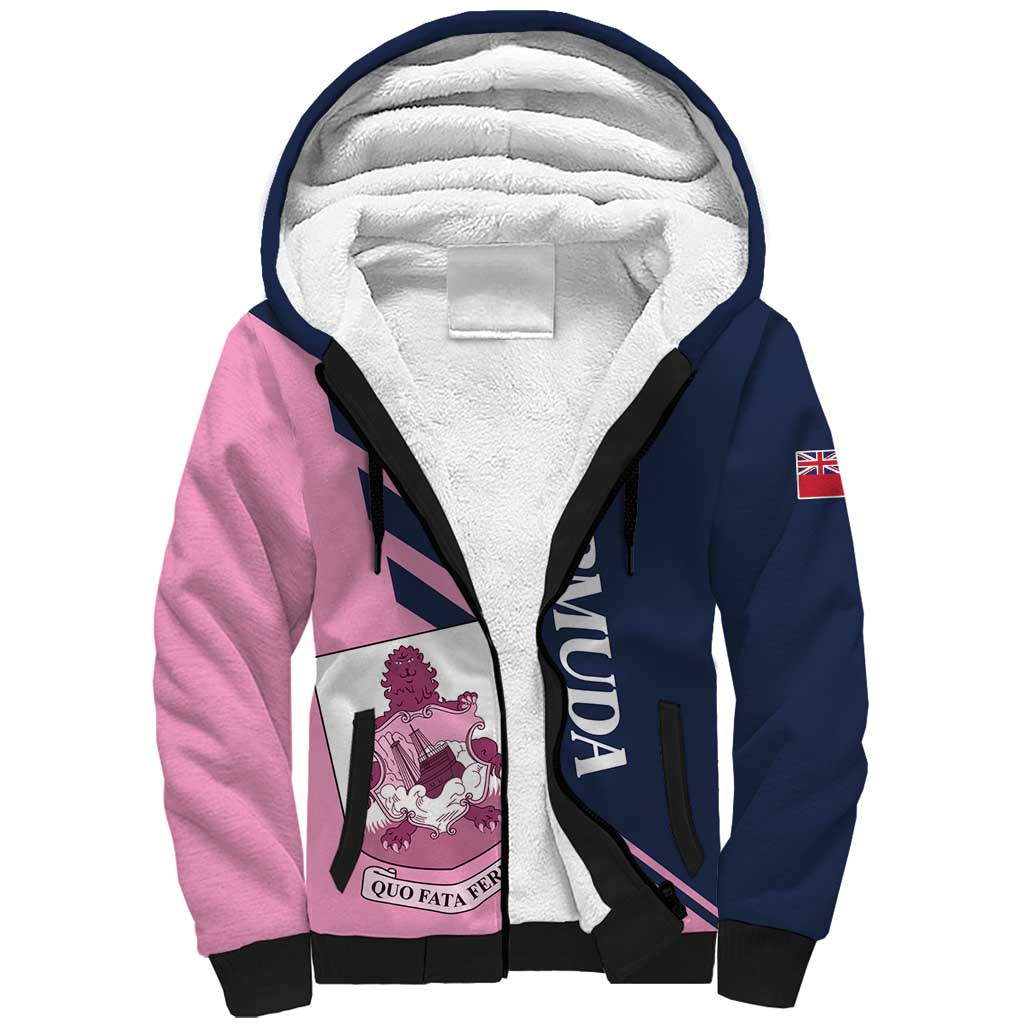 Custom Bermuda Football Sherpa Hoodie Come On Gombey Warriors - Wonder Print Shop