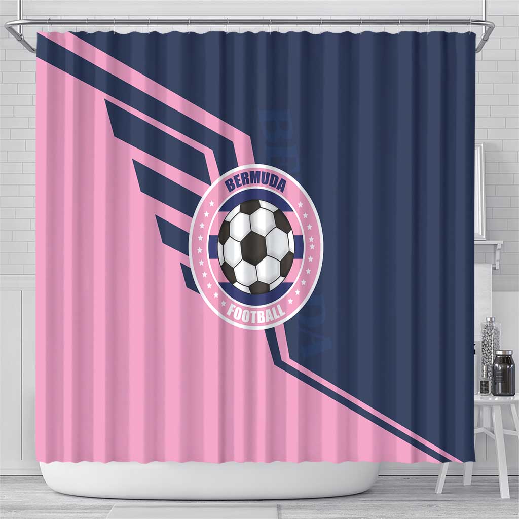 Bermuda Football Shower Curtain Come On Gombey Warriors - Wonder Print Shop