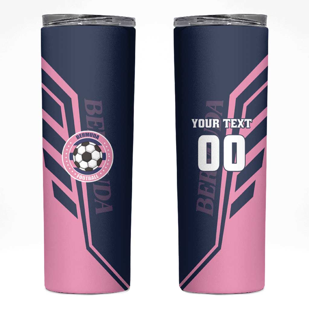 Custom Bermuda Football Skinny Tumbler Come On Gombey Warriors - Wonder Print Shop