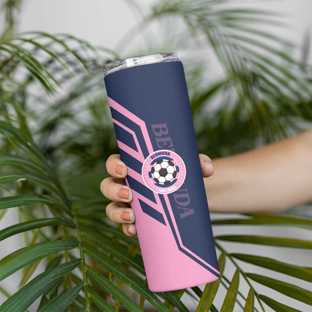 Custom Bermuda Football Skinny Tumbler Come On Gombey Warriors - Wonder Print Shop