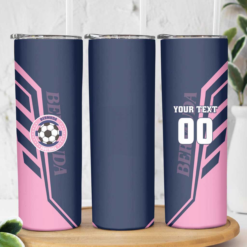 Custom Bermuda Football Skinny Tumbler Come On Gombey Warriors - Wonder Print Shop