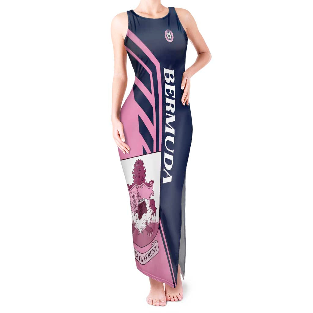 Custom Bermuda Football Tank Maxi Dress Come On Gombey Warriors - Wonder Print Shop