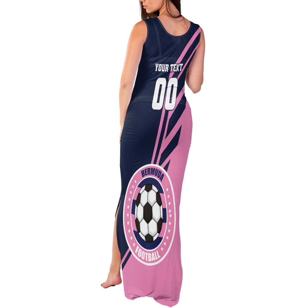 Custom Bermuda Football Tank Maxi Dress Come On Gombey Warriors - Wonder Print Shop