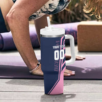 Custom Bermuda Football Tumbler With Handle Come On Gombey Warriors - Wonder Print Shop