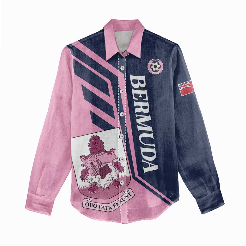 Custom Bermuda Football Women Casual Shirt Come On Gombey Warriors - Wonder Print Shop