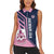Custom Bermuda Football Women Sleeveless Polo Shirt Come On Gombey Warriors - Wonder Print Shop