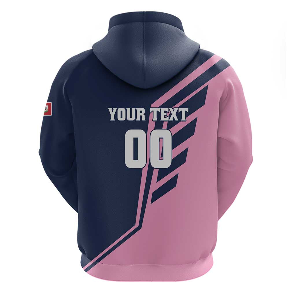 Custom Bermuda Football Zip Hoodie Come On Gombey Warriors - Wonder Print Shop