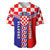 Croatia Baseball Jersey Hrvatska Interlace With Coat Of Arms - Wonder Print Shop
