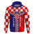 Croatia Hoodie Hrvatska Interlace With Coat Of Arms - Wonder Print Shop
