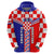 Croatia Hoodie Hrvatska Interlace With Coat Of Arms - Wonder Print Shop