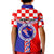 Croatia Kid Polo Shirt Hrvatska Interlace With Coat Of Arms - Wonder Print Shop