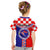 Croatia Kid T Shirt Hrvatska Interlace With Coat Of Arms - Wonder Print Shop