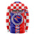Croatia Long Sleeve Shirt Hrvatska Interlace With Coat Of Arms LT01