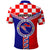 Croatia Polo Shirt Hrvatska Interlace With Coat Of Arms - Wonder Print Shop