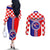 custom-croatia-couples-matching-off-the-shoulder-long-sleeve-dress-and-long-sleeve-button-shirts-hrvatska-interlace-with-coat-of-arms