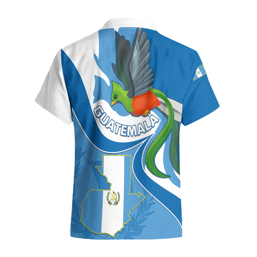 Guatemala Hawaiian Shirt Guatemalan Quetzal With Coat of Arms - Wonder Print Shop