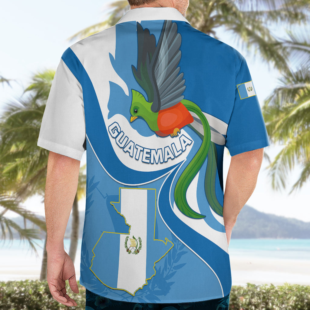 Guatemala Hawaiian Shirt Guatemalan Quetzal With Coat of Arms - Wonder Print Shop