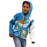 Guatemala Kid Hoodie Guatemalan Quetzal With Coat of Arms - Wonder Print Shop