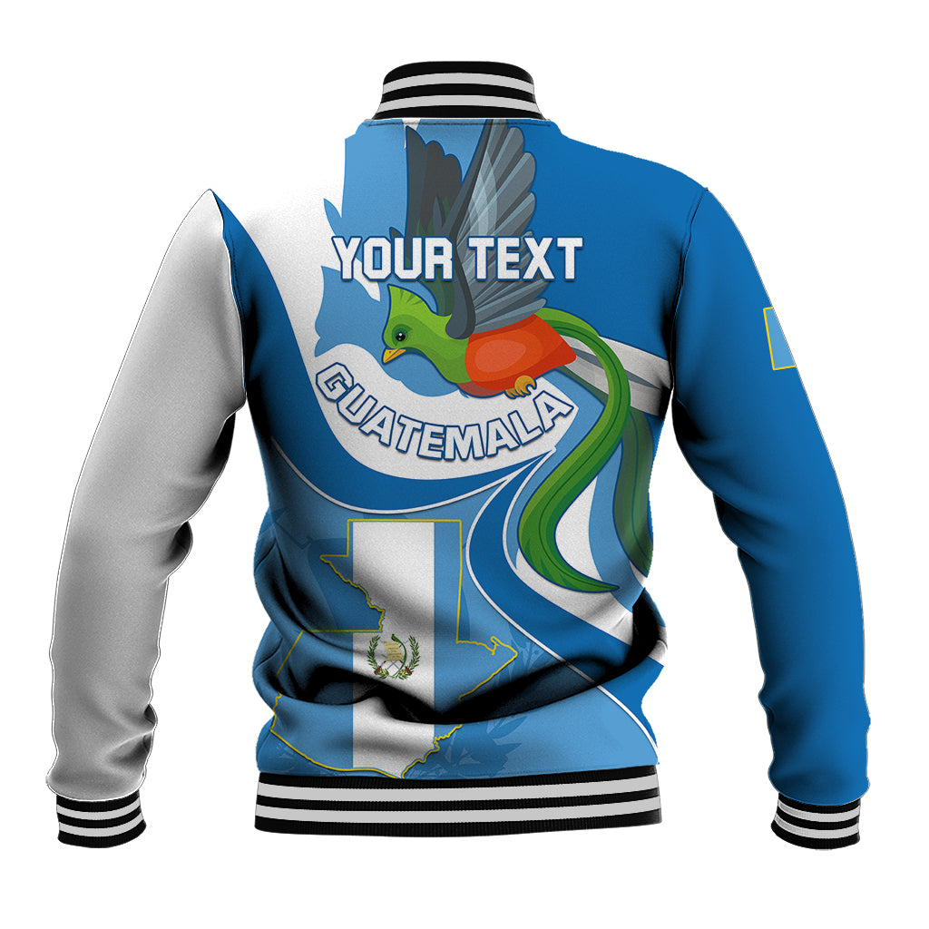 Personalised Guatemala Baseball Jacket Guatemalan Quetzal With Coat of Arms - Wonder Print Shop