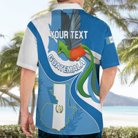 Personalised Guatemala Hawaiian Shirt Guatemalan Quetzal With Coat of Arms - Wonder Print Shop