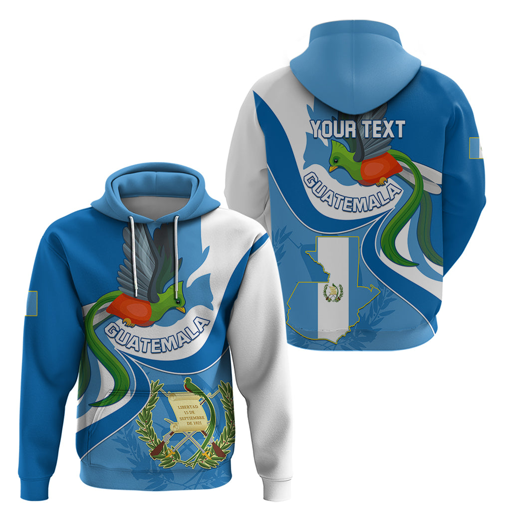 Personalised Guatemala Hoodie Guatemalan Quetzal With Coat of Arms - Wonder Print Shop
