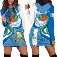 Personalised Guatemala Hoodie Dress Guatemalan Quetzal With Coat of Arms - Wonder Print Shop