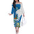 Personalised Guatemala Off The Shoulder Long Sleeve Dress Guatemalan Quetzal With Coat of Arms - Wonder Print Shop