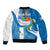 Personalised Guatemala Sleeve Zip Bomber Jacket Guatemalan Quetzal With Coat of Arms - Wonder Print Shop