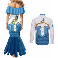 guatemala-independence-day-couples-matching-mermaid-dress-and-long-sleeve-button-shirts-guatemalan-coat-of-arms-mix-maya-pattern