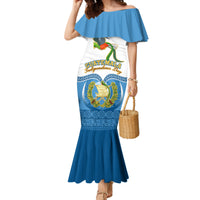 Guatemala Independence Day Mermaid Dress Guatemalan Coat of Arms Mix Maya Pattern - Wonder Print Shop